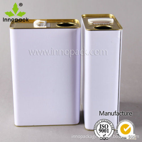 1L-4L Rectangular Close Head Metal Cans